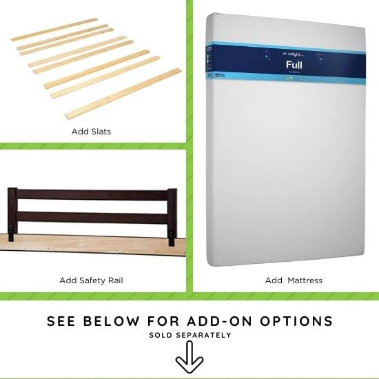 Heidi Klum Truly Scrumptious Full-Size Bed Rail Conversion Kit - White Cloud Design | Safe Toddler Bed Rails for Twin to Queen Size Beds | Perfect for Kids Room, Nursery & Travel Use