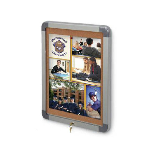24x36 Elevator Bulletin Boards with Safe Radius Edges - Quick Change, Slim Lockable Lift Off Frame for Offices, Schools & Public Spaces | Durable & Secure Message Display