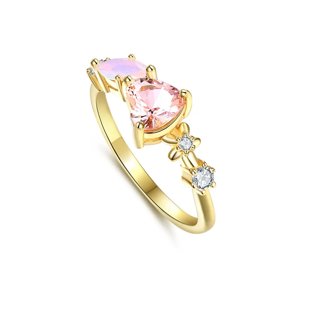 Erica Love Struck Ring - Romantic Sterling Silver Heart Ring for Women | Perfect for Valentine's Day, Anniversary & Proposal Gifts