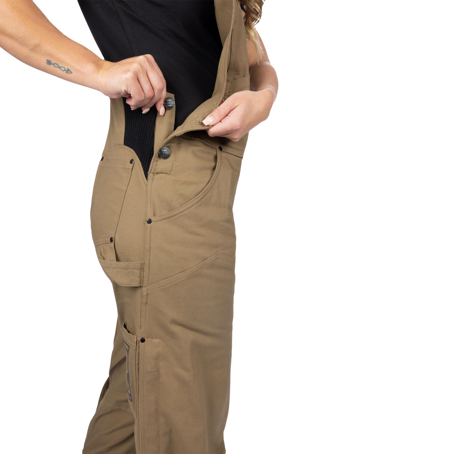 FXR Unisex Task Overall Bib Pant 2025 - Heavy Duty Canvas Work Overalls for Men & Women - XL Size - Perfect for Construction, Farming & Outdoor Workwear