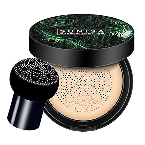 SUNISA Swiss Edition 3-in-1 Air Cushion CC Cream & BB Cream Foundation with Concealer - Lightweight Full Coverage Makeup for Flawless Skin, Perfect for Daily Wear & Touch-Ups
