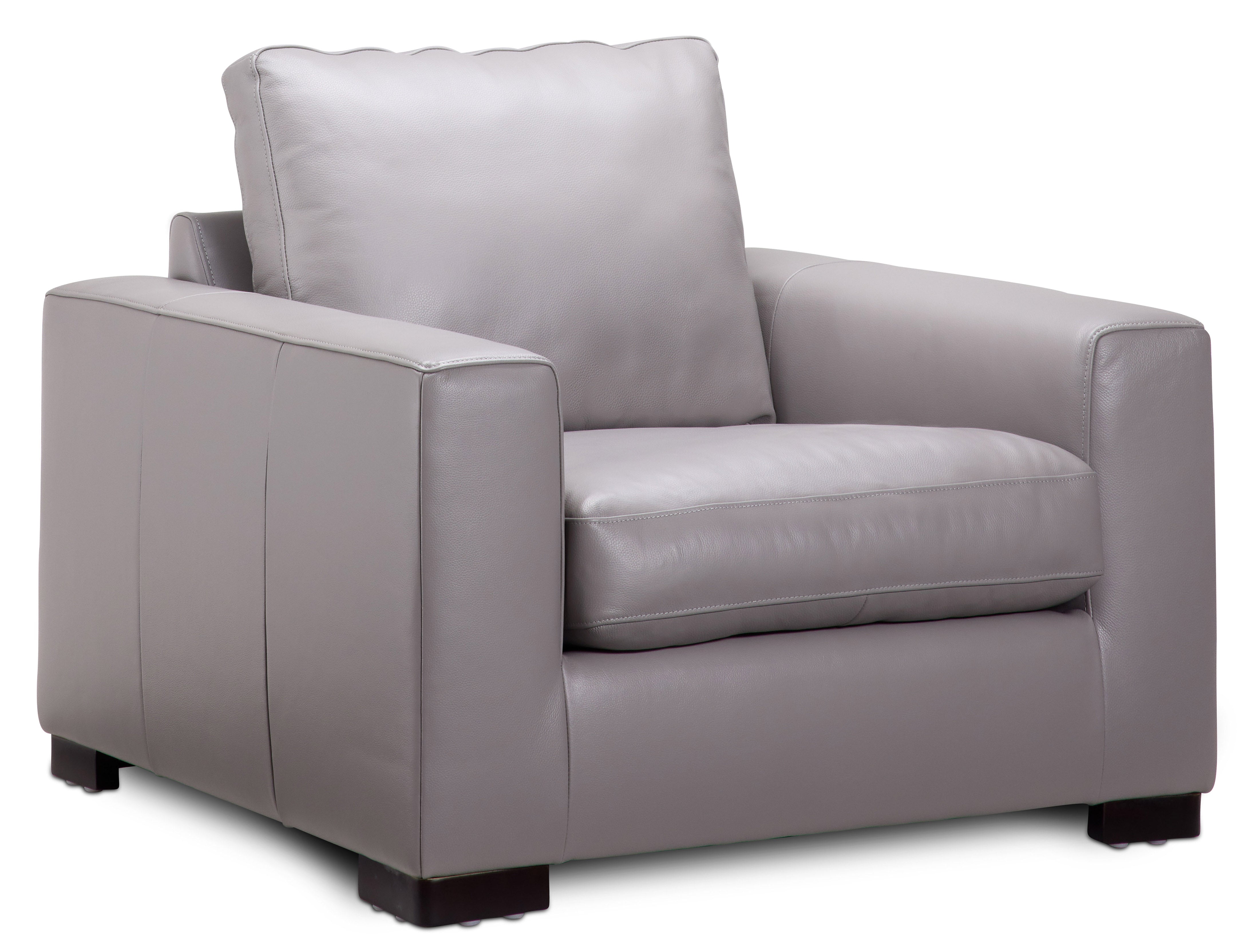 Premium Anderson Leather Chair in Ash - Stylish and Comfortable Seating for Living Rooms, Offices, and Lounges