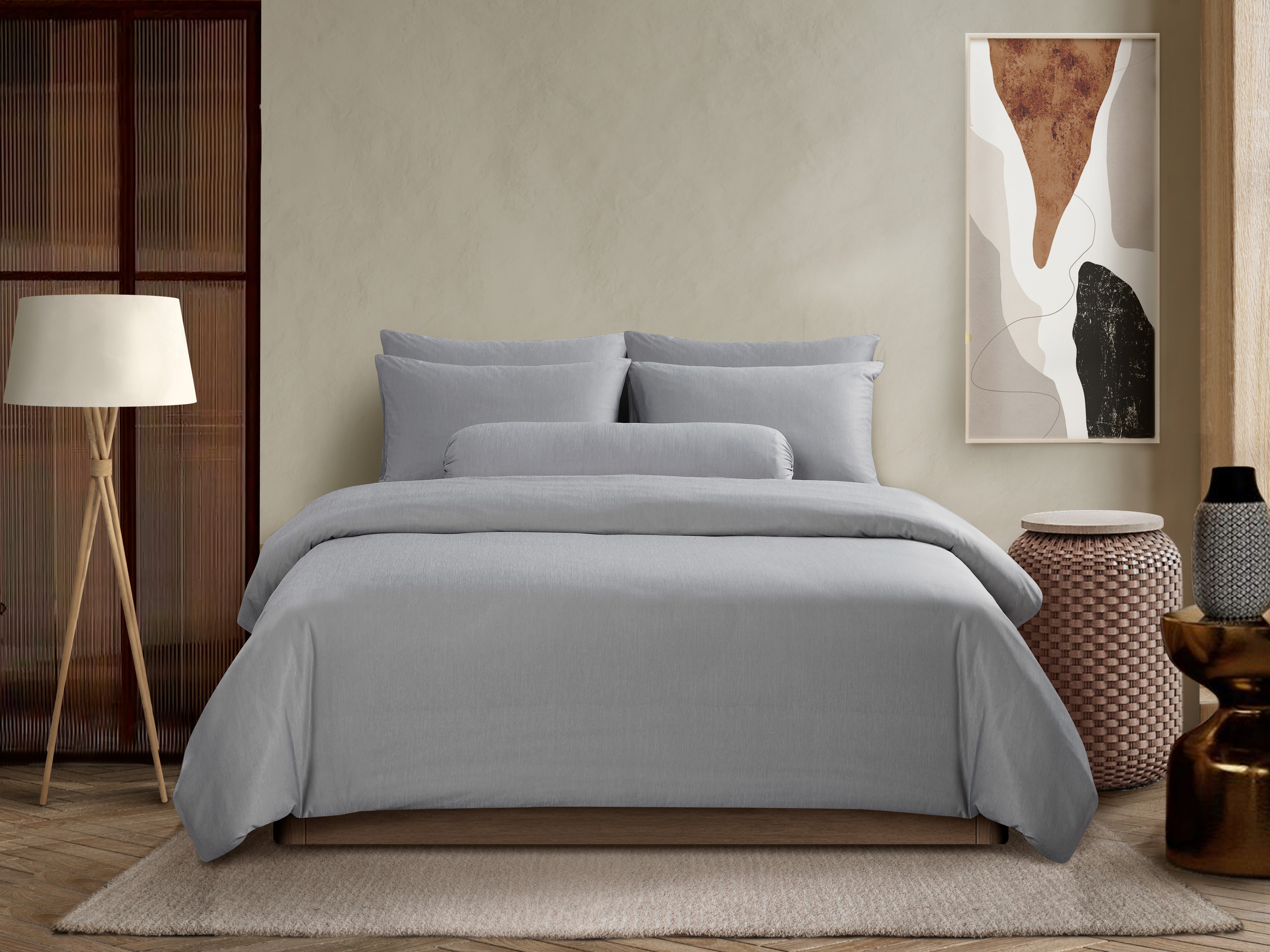 Holy Sheets™ Chalky Bolster Pillow Case - Soft & Breathable Bedding for Side Sleepers & Neck Support - Perfect for Home, Office & Travel Use