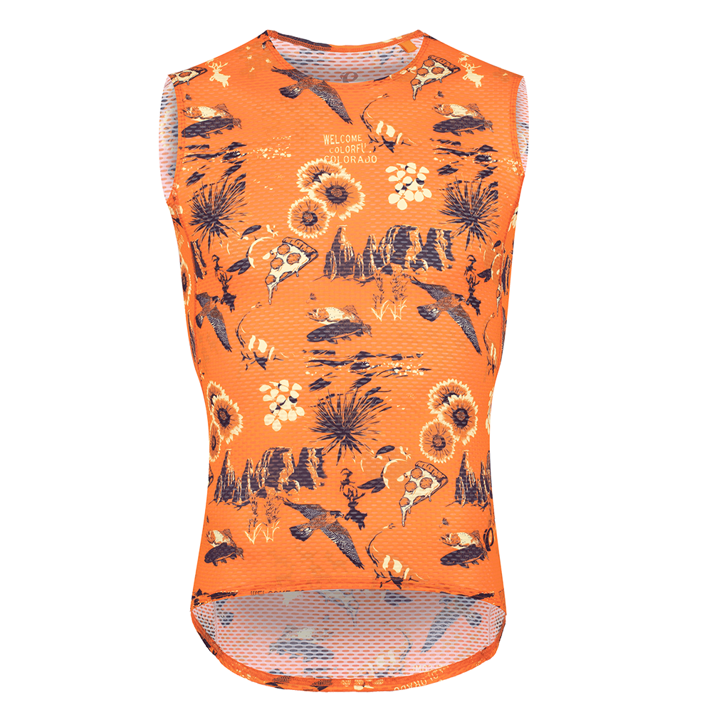 DARK INK/SUNSET ORANGE PALM