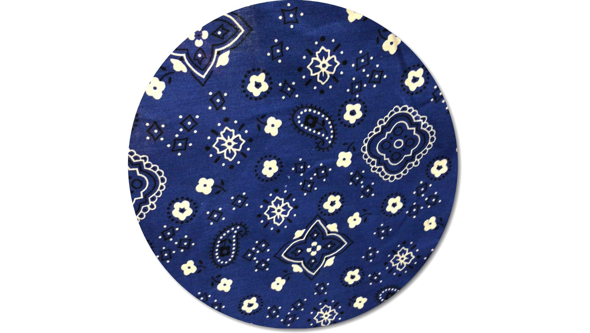 Premium Bandana Print Poly Cotton Fabric - 65% Cotton 35% Polyester - 60