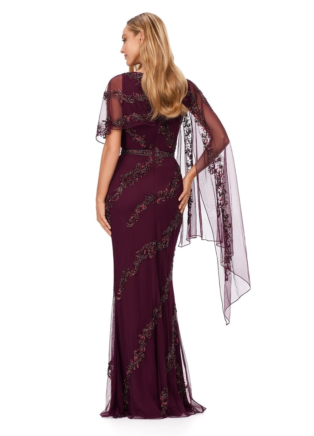 ASHLEYlauren 11213 Women's Elegant Party Dress - Perfect for Evening Events, Weddings & Special Occasions