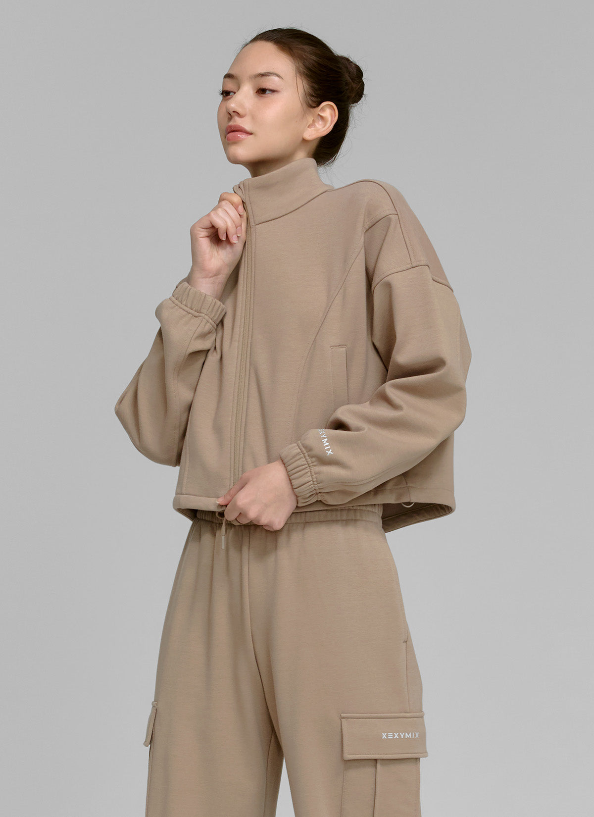Soft Cotton Fluffy High Neck Zip Up Sweater for Women - Cozy Winter Pullover for Casual Outfits & Outdoor Activities