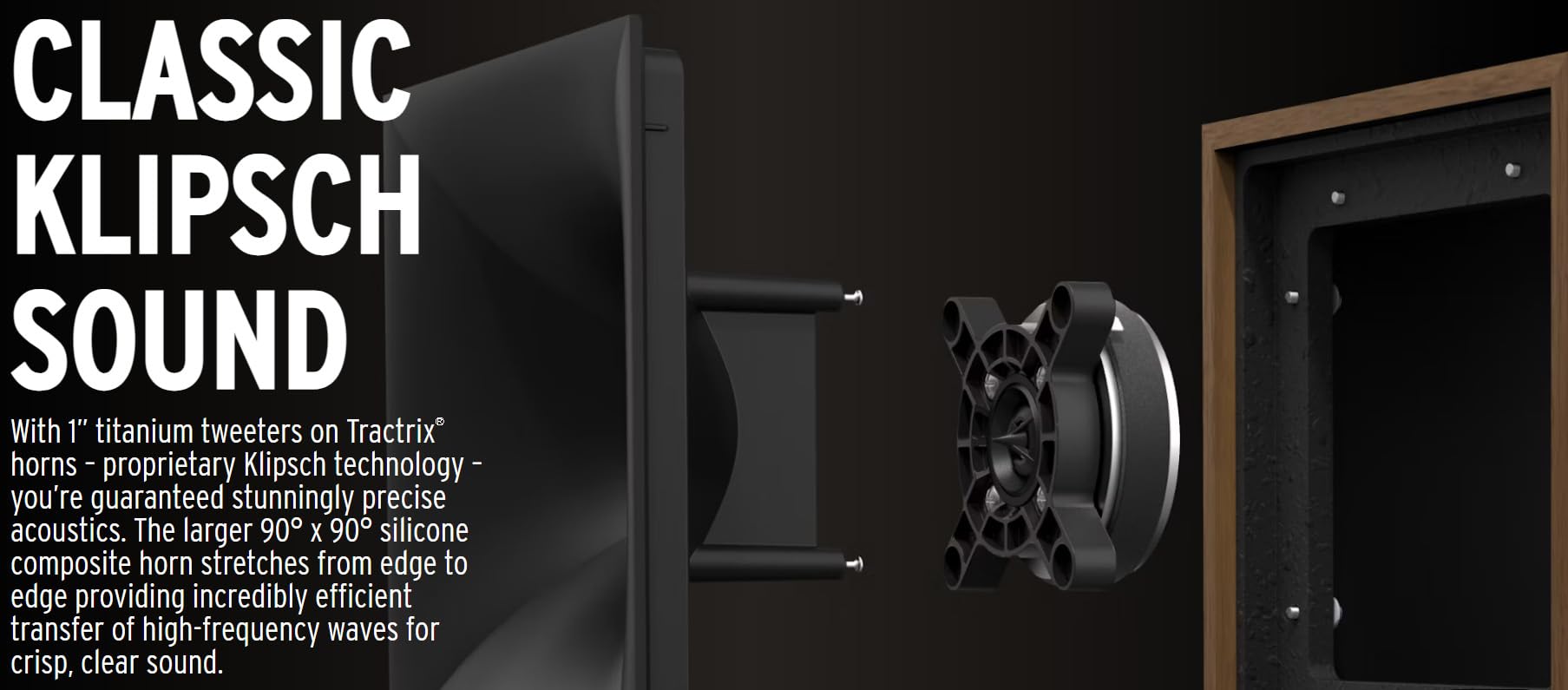 Klipsch The-Nines-Black 240W Powered Bookshelf Speakers with 8