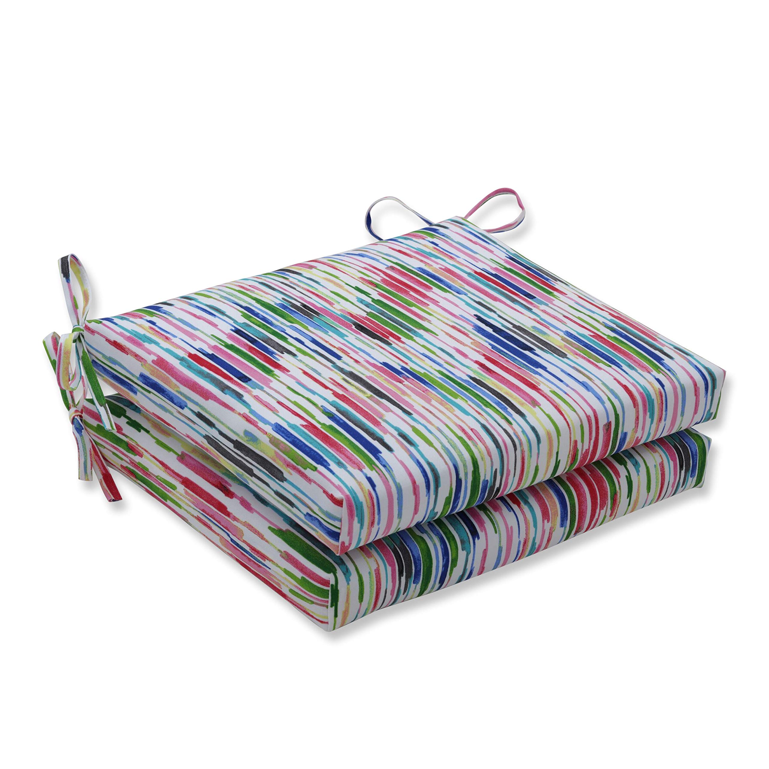 Pillow Perfect Summer Square Corner Seat Cushions 18.5