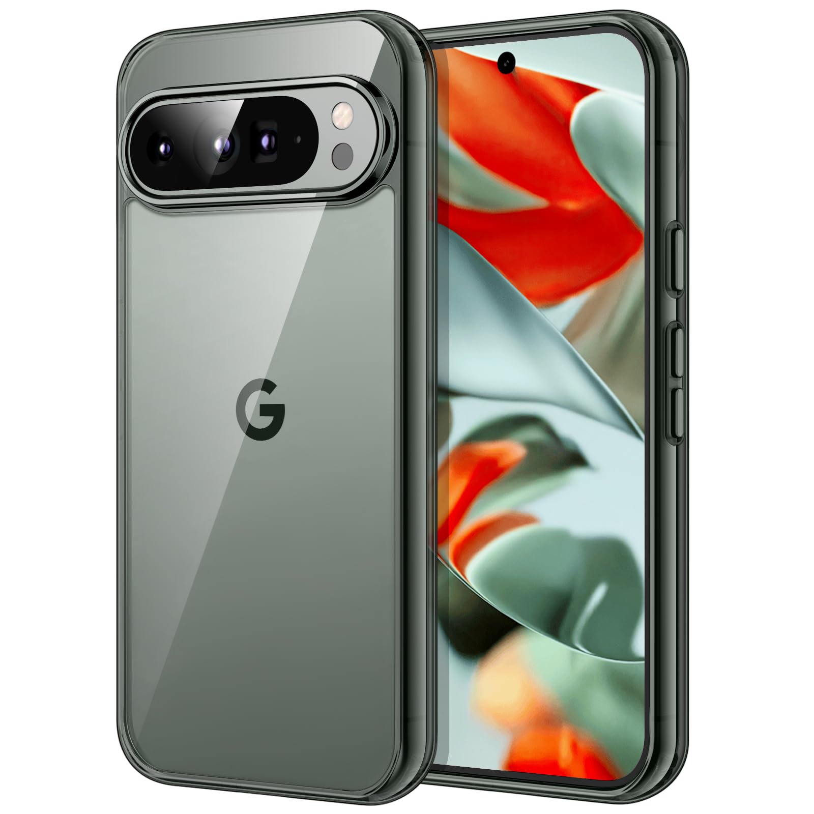 JETech Shockproof Phone Case for Google Pixel 9 Pro XL 2024 - Non-Yellowing Bumper Protective Cover with Anti-Scratch Hard PC Back (Hazel) | Perfect for Daily Use, Outdoor Activities & Travel Protection
