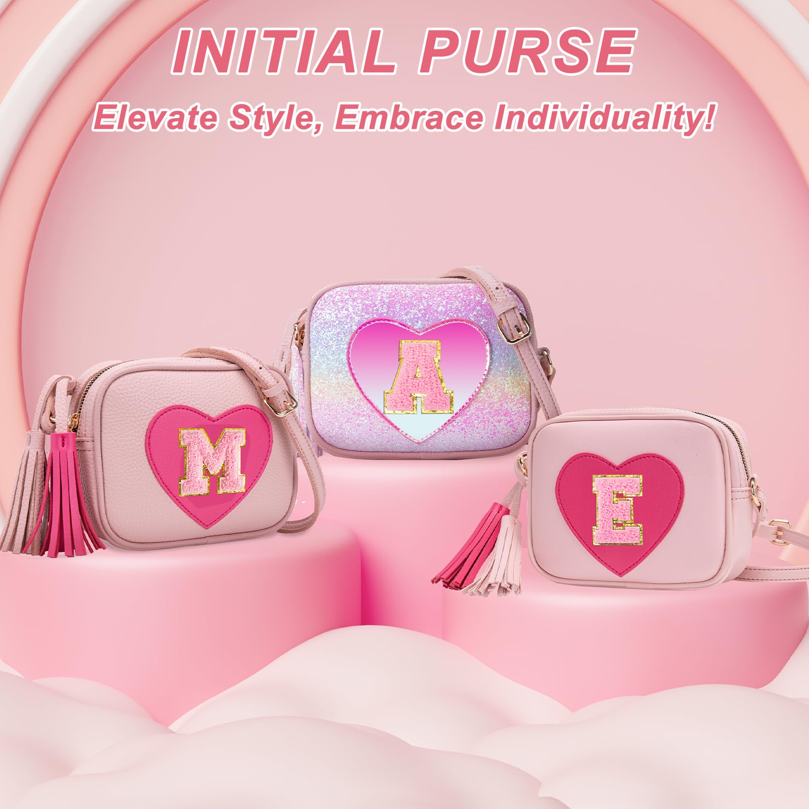 **Best Birthday & Easter Gifts for 3-8 Year Old Girls - Cute Heart Crossbody Purse for Little Toddler Girls | Perfect for Parties, Dress-Up & Daily Play**