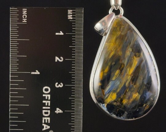 PIETERSITE Crystal Pendant Necklace - AA Grade Sterling Silver Teardrop Healing Stone Jewelry for Women | Spiritual Healing, Meditation & Energy Balancing Accessory