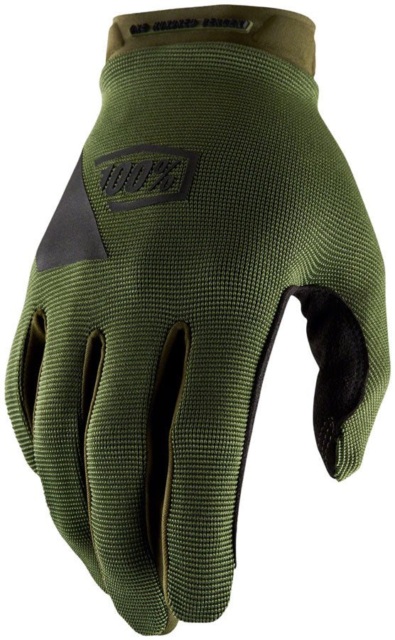 Ridecamp Gloves 100% Genuine - Army Green/Black Full Finger Small Size - Durable & Comfortable for Motorcycle Riding, Cycling, Outdoor Sports & Work