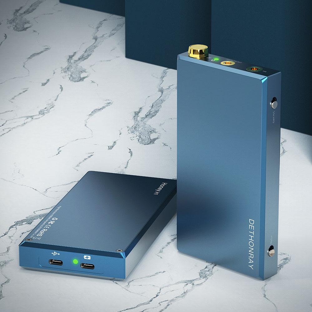 Dethonray Honey H1 Portable Headphone Amplifier & DAC - High-Resolution Audio for Music Lovers, Audiophiles, and Travel Use