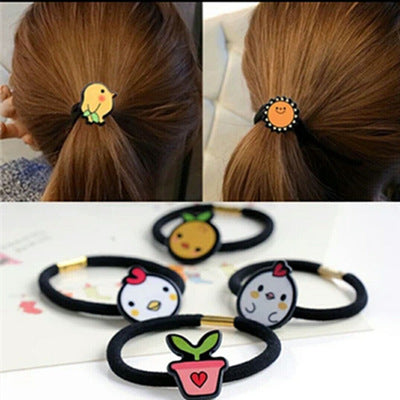 Cute Cartoon Animal Hair Ties - Soft Elastic Hair Bands for Girls, Women & Kids - Perfect for School, Work, Parties & Everyday Use