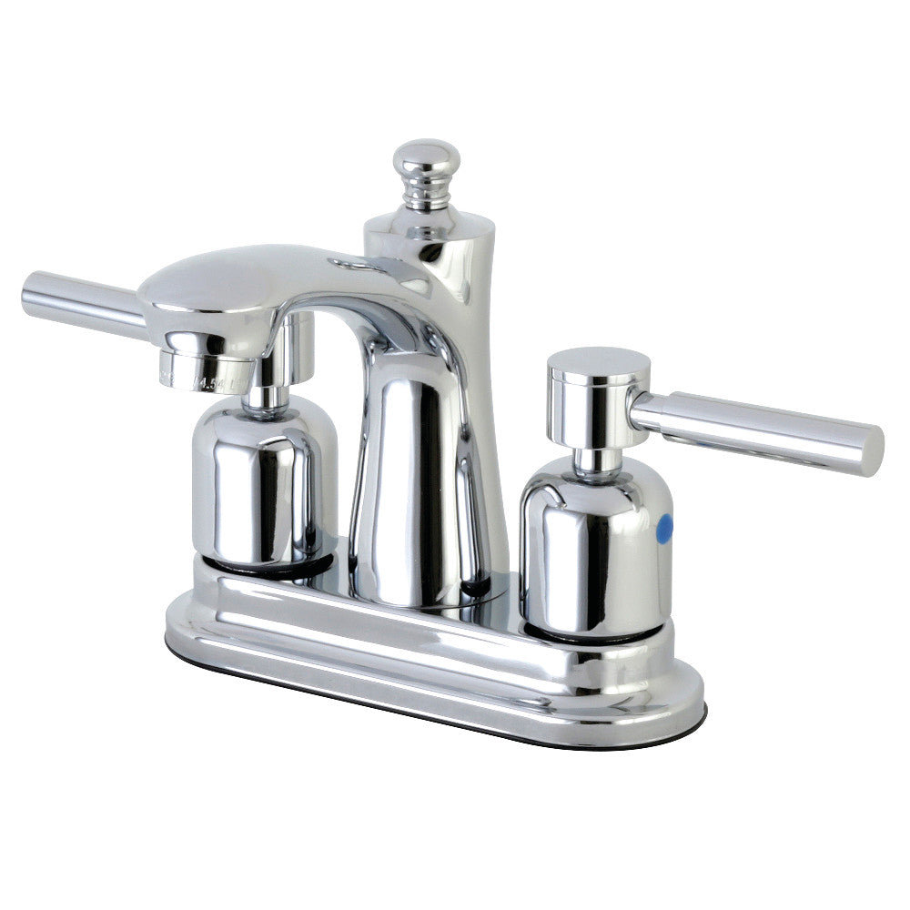 Kingston Brass FB7625DL 4-Inch Centerset Bathroom Faucet - Chrome Finish, Single Handle, Water-Saving Design for Sink Vanity and Powder Room Installation