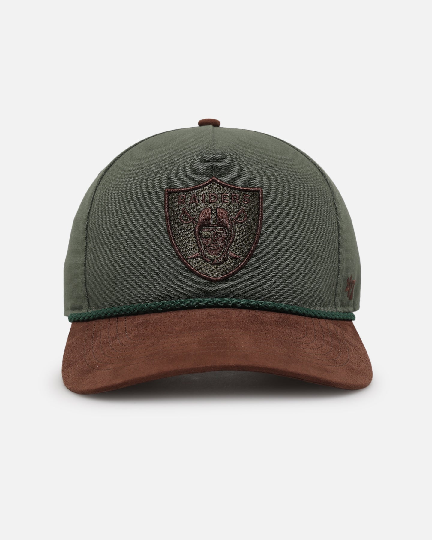 47 Brand Las Vegas Raiders 'Bottle Green' Offside DT Snapback Hat - Adjustable Baseball Cap for Men & Women - Perfect for Game Day, Sports Events & Casual Wear