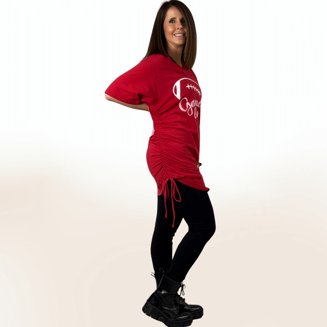Stylish Game Day Tunic & Mini Dress - Made in USA - Perfect for Football Tailgates, Sports Events & Casual Outings