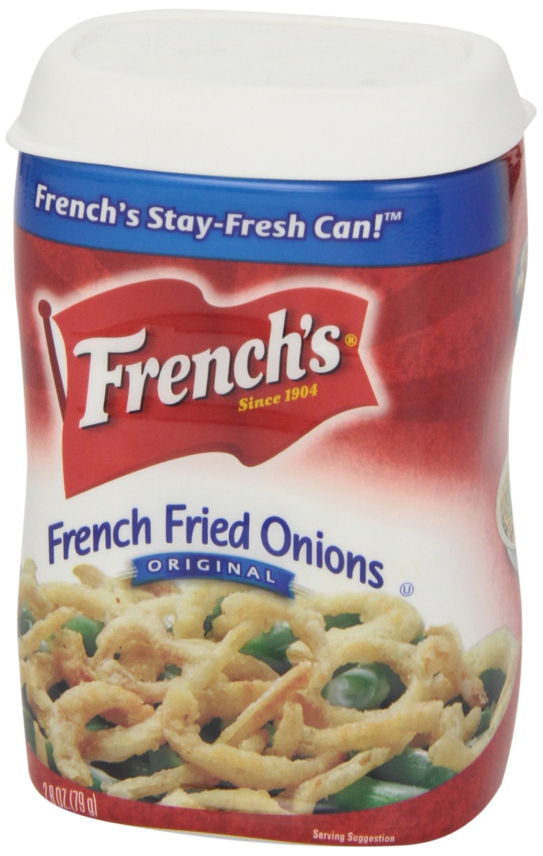 French's Original Crispy Fried Onions, 2.8 oz (Pack of 1) - Gluten-Free Topping for Salads, Casseroles & Green Bean Casserole - Perfect for Thanksgiving & Holiday Cooking