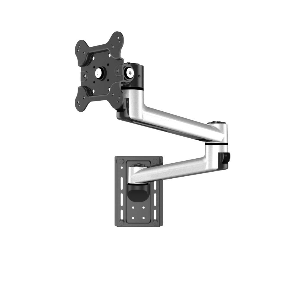Continews Slat Wall Dual Swivel Supreme Monitor Mount - Adjustable Dual Monitor Stand for Home & Office - Perfect for Ergonomic Workspace Setup, Gaming, and Multi-Tasking