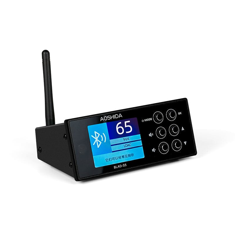 AOSHIDA BLAD S5 ES9038 Bluetooth 5.0 & FM Audio Receiver DAC Converter - High Fidelity Wireless Music Streaming for Home, Car, and Office