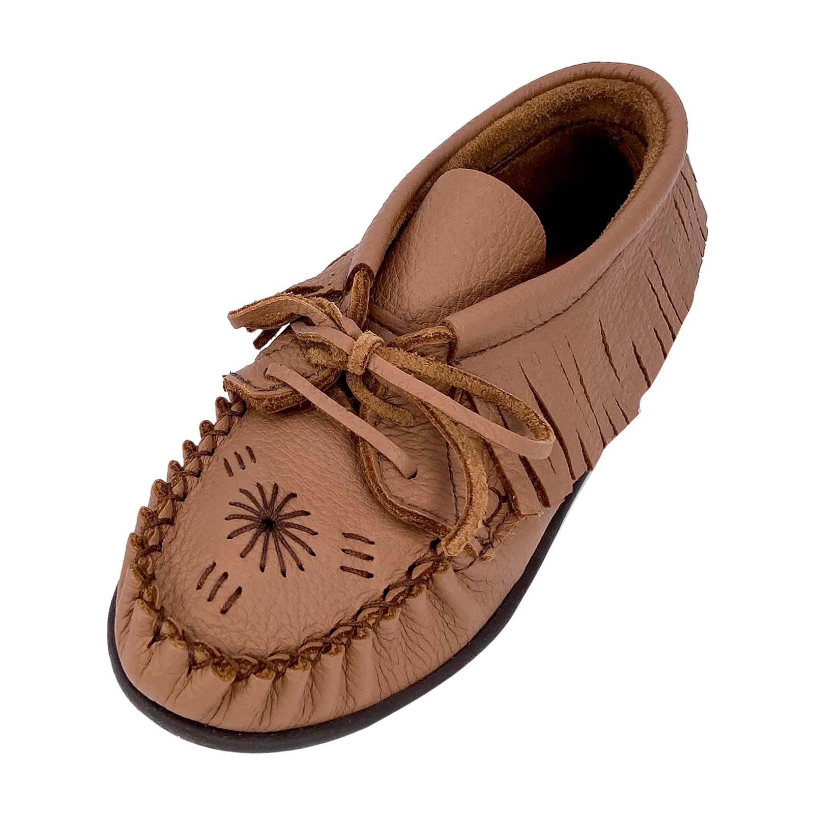 Women's Comfortable Rubber Sole Fringe Ankle Moccasin Shoes - Boho Style Casual Slip-Ons for Walking, Travel & Everyday Wear