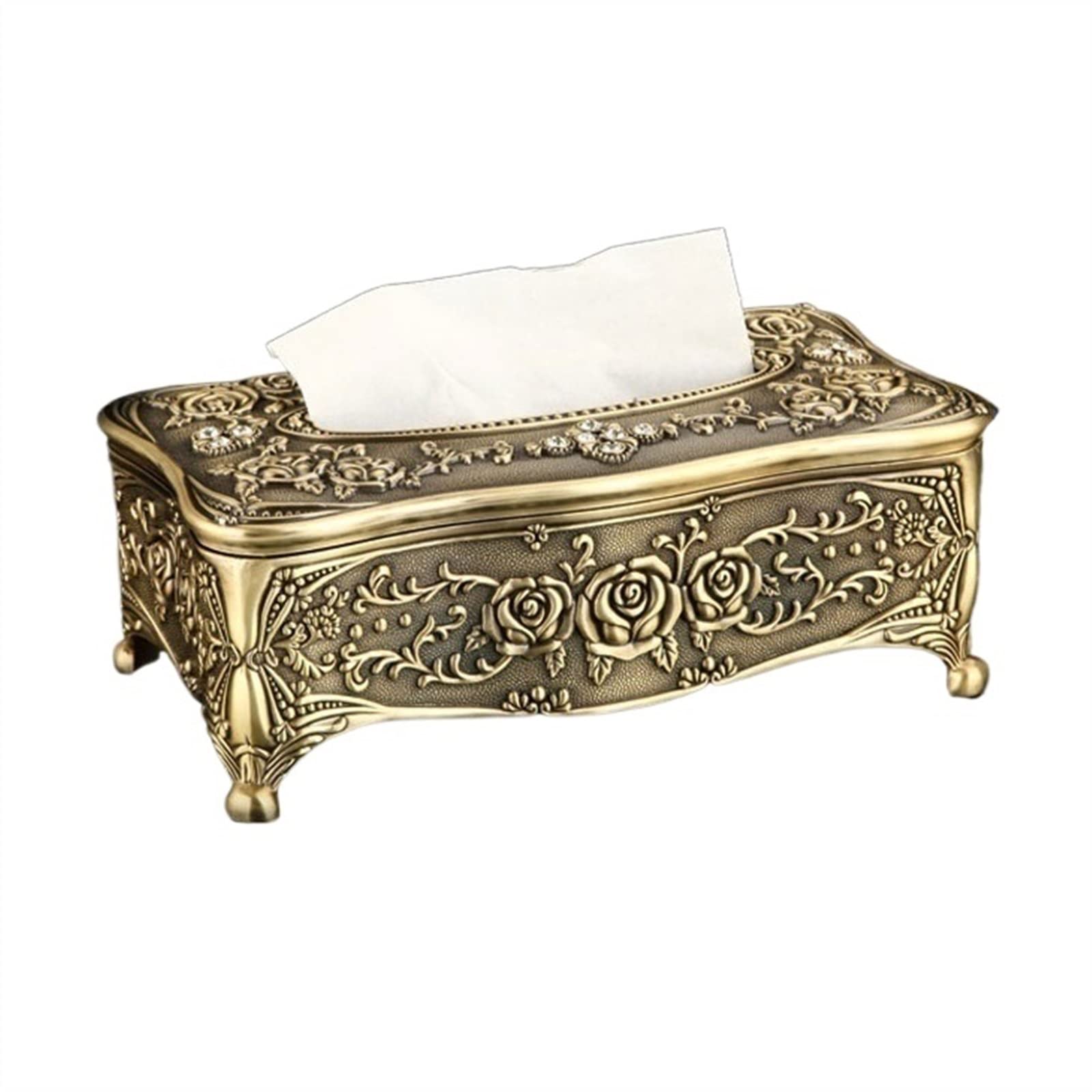 UNNS Premium Tissue Box Holder - Exquisite 3D Carved Design for Home & Office | Desktop Decoration & Kitchen Organization | Perfect for Living Room, Bathroom, and Dining Table Decor