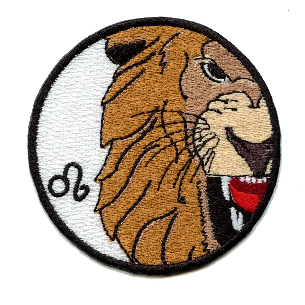 Leo Zodiac Sign Iron On Patch - Star Lion Constellation Embroidered Applique for DIY Clothing, Hats & Bags - Perfect for Cosplay, Halloween & Astrology Fans