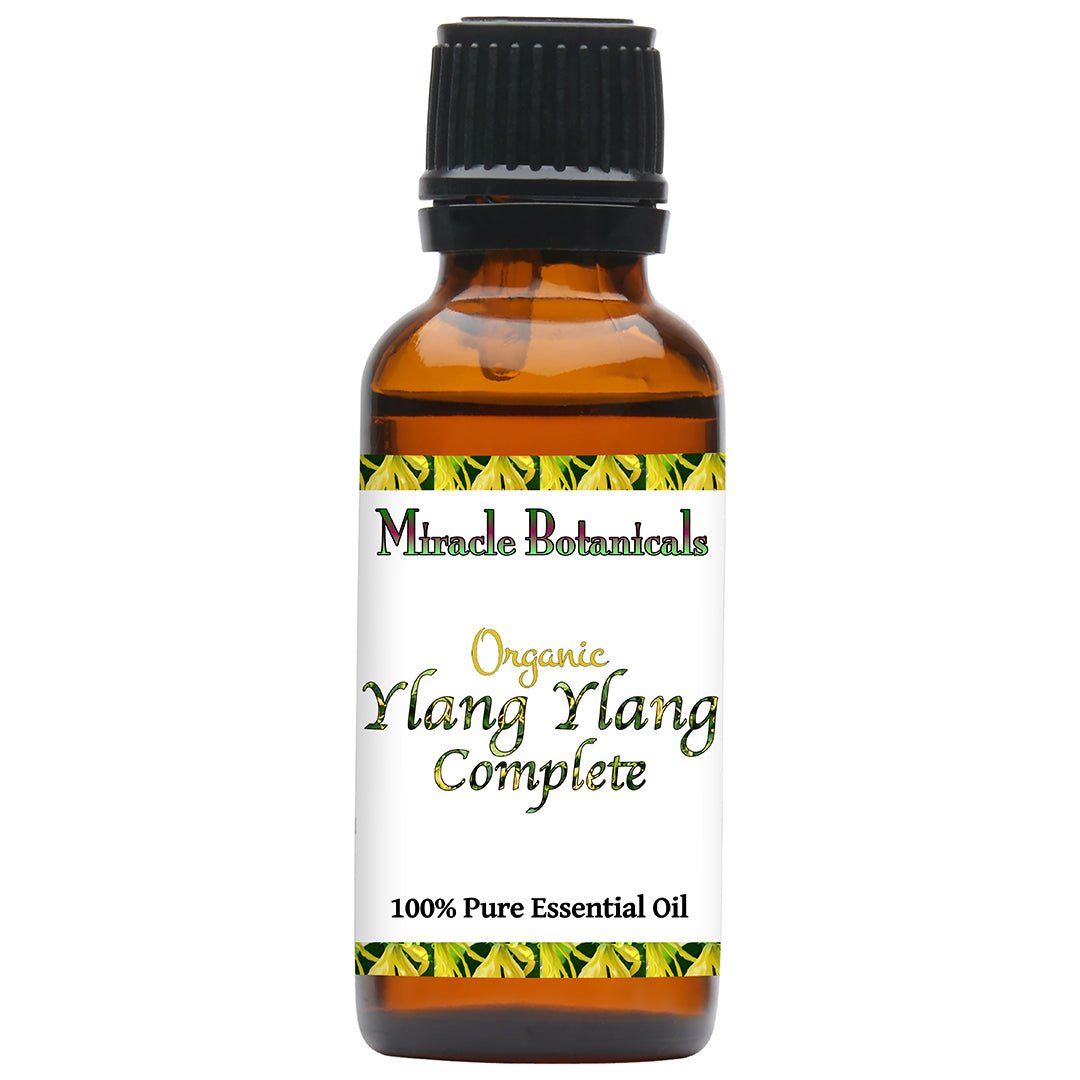 Organic Ylang Ylang Complete Essential Oil (Cananga Odorata var. Genuina) - Pure Aromatherapy Oil for Relaxation, Massage & Skin Care