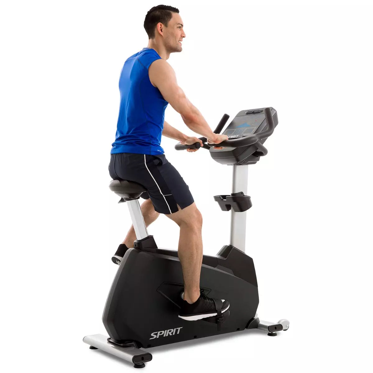 CU900 Spirit Full Commercial Upright Bike - Heavy Duty Exercise Bike for Home & Gym Use - Perfect for Cardio Workouts, Weight Loss & Fitness Training