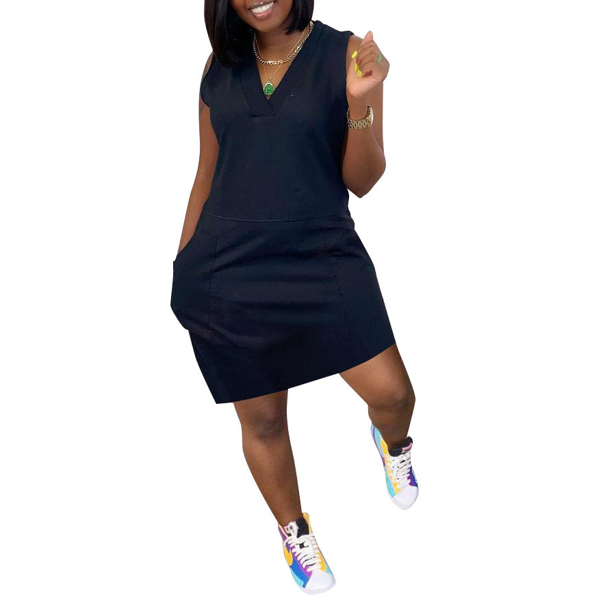Elegant Solid Color Dress for Women - Casual & Formal Wear - Perfect for Office, Party, and Everyday Outfits