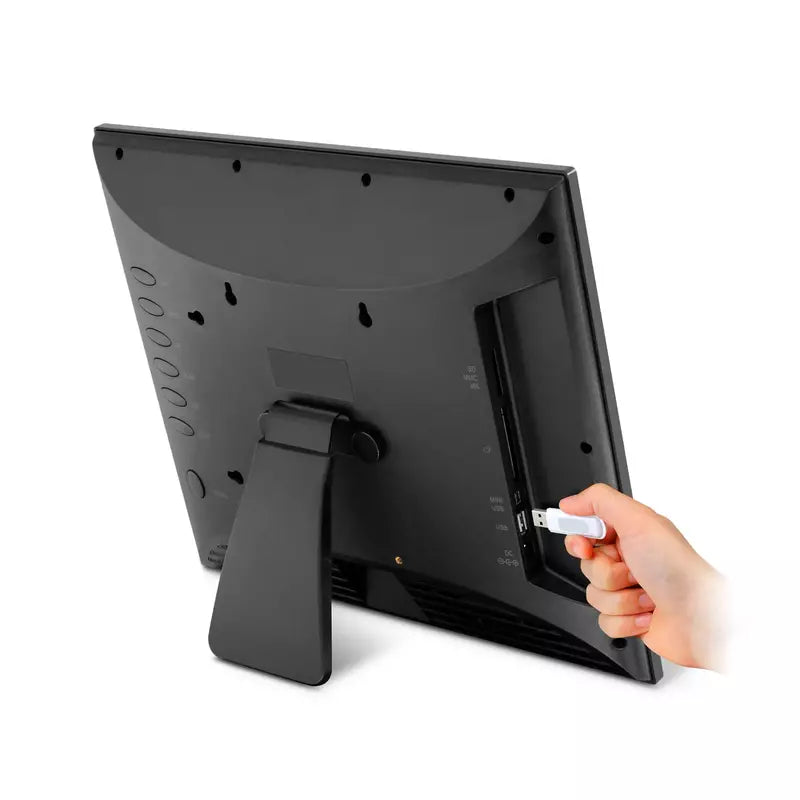 Aluratek 15 Inch Digital Photo Frame with 4GB Built-in Memory - Perfect for Home Decor, Office Display & Gift Giving