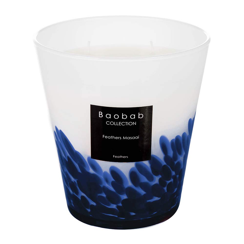 Feathers Touareg Scented Candle - 16cm Handmade Aromatherapy Soy Wax Candle for Home Relaxation, Meditation & Romantic Ambiance