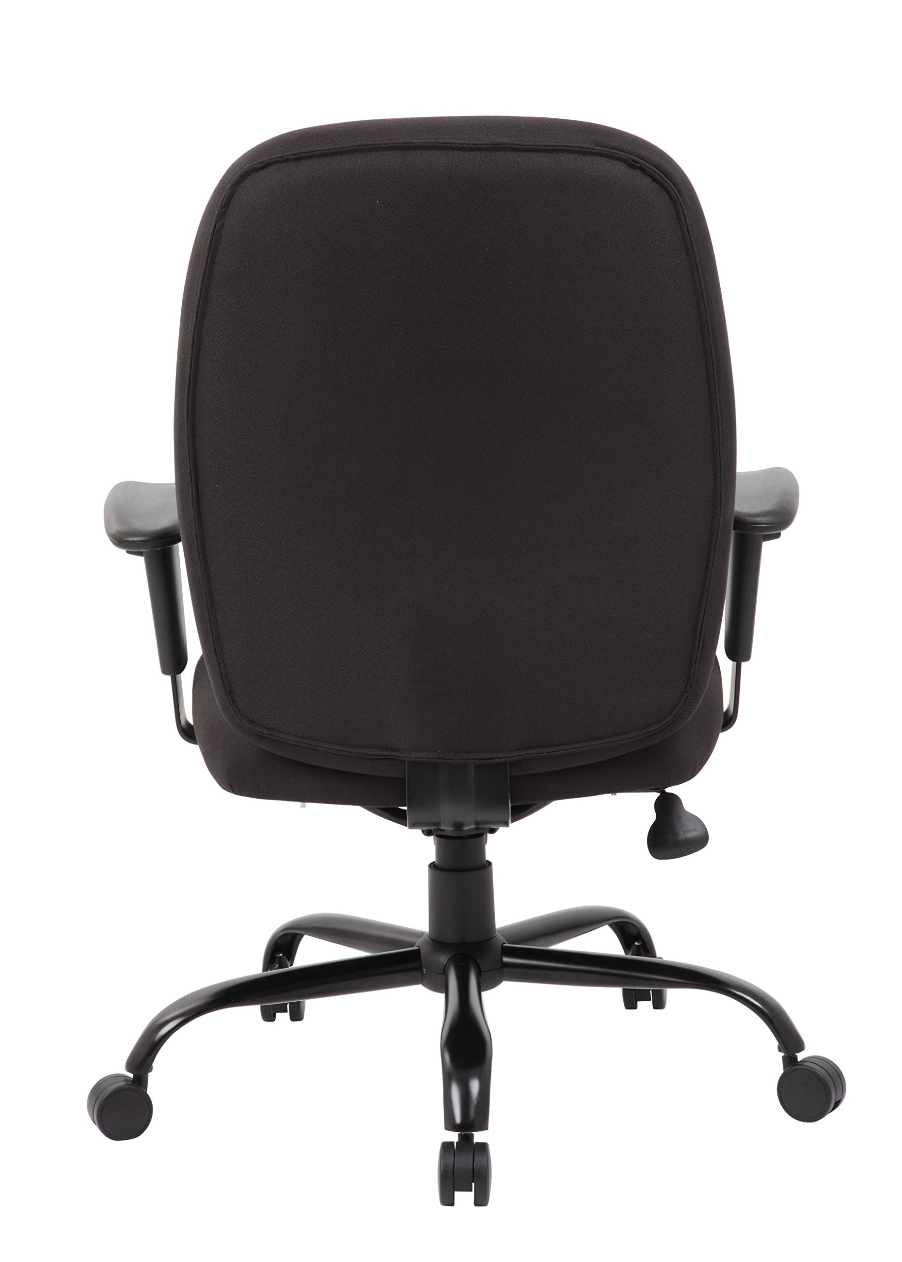 Boss Office Products Heavy Duty Task Chair - Ergonomic Adjustable Office Chair with Lumbar Support, Black - Perfect for Home Office, Gaming, and Professional Workspaces