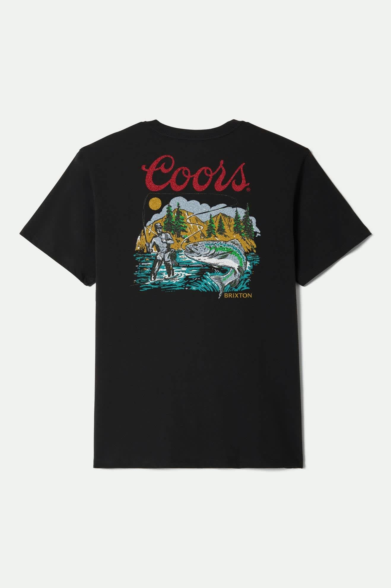 Coors Keeper Short Sleeve Standard T-Shirt for Men - Comfortable Cotton Tee - Black - Perfect for Casual Wear, Outdoor Activities & Everyday Use