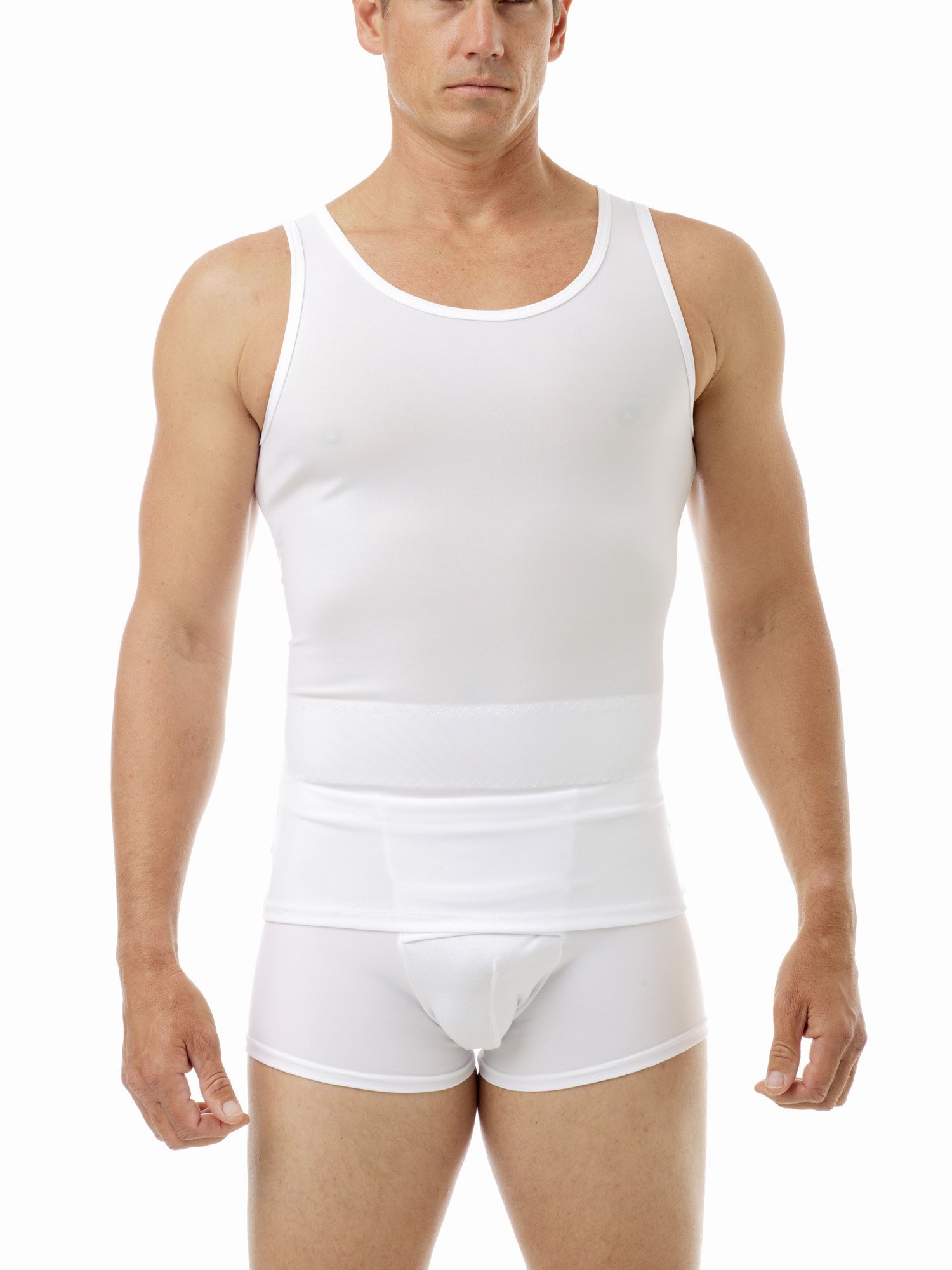 Underworks Posture Control & Training Shirt - 3 Pack for Men, 2X Large, White | Posture Corrector for Office Work, Gym & Daily Wear