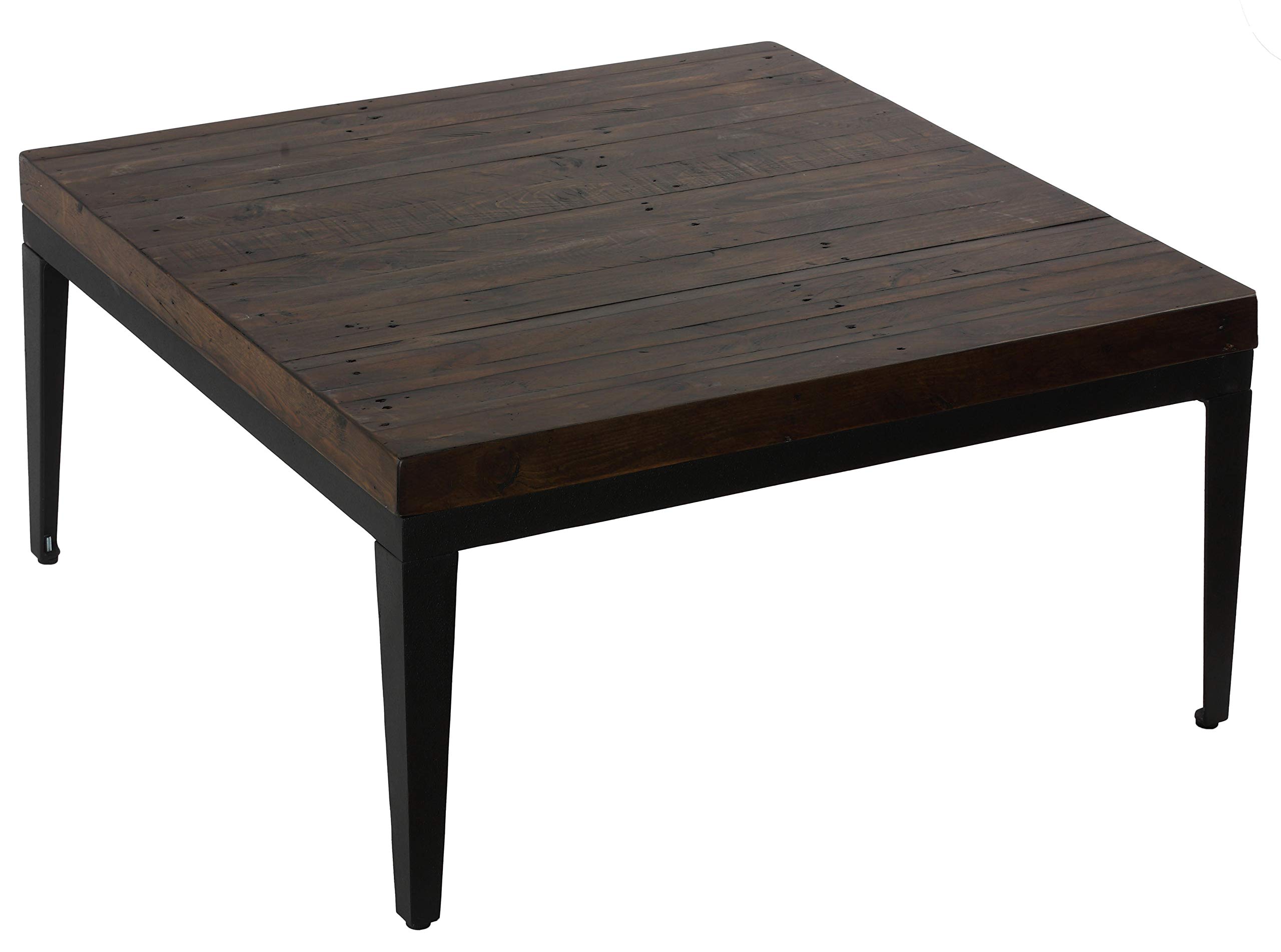 Cortesi Home Omaha Coffee Table - Brown Wooden Living Room Table for Home Decor, Sofa Centerpiece, and Family Gatherings