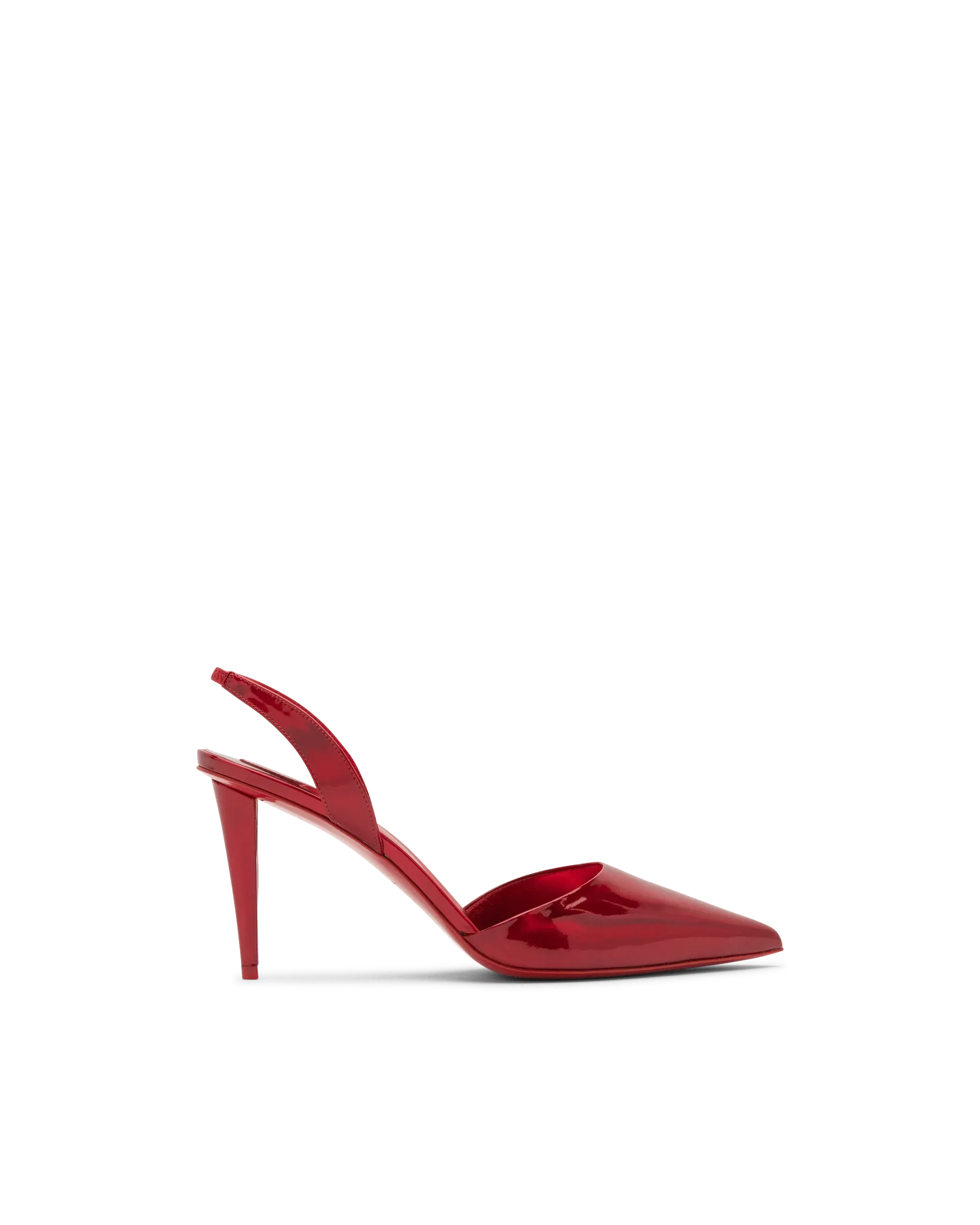 Astrid 85 Patent Leather Slingback Pumps - Women's High Heel Dress Shoes for Wedding, Party & Office Wear | Shiny Pointed Toe Stilettos