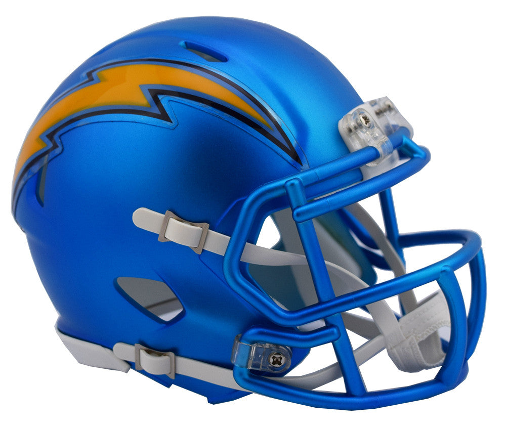 Los Angeles Chargers Blaze Speed Mini Helmet - Authentic NFL Collectible for Fans, Display & Gameday Decor - Perfect for Sports Memorabilia Collections & Man Cave Decorations