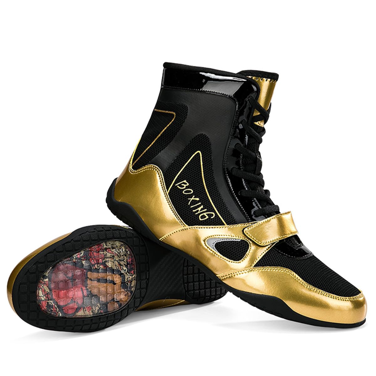 Men's & Women's Breathable Boxing Wrestling Shoes - Non-Slip Indoor Training & Competition Sports Shoes for Fitness, Athletics, Deep Squatting | Perfect for MMA, Gym Workouts & Martial Arts Practice