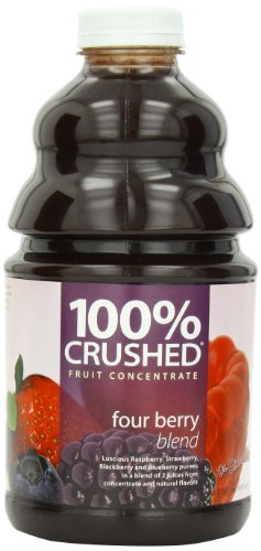 Dr. Smoothie 100% Natural Crushed Fruit Smoothie - Four Berry Blend, 46 Oz (Pack of 2) | Healthy Breakfast Drink, Post-Workout Recovery & Kids Lunchbox Beverage