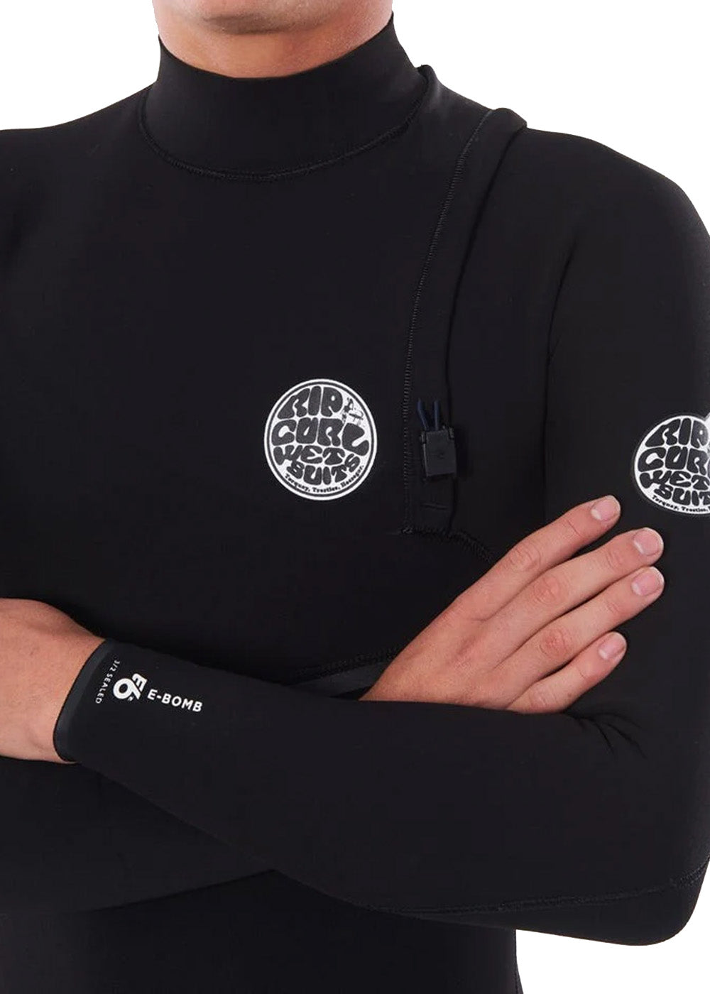 Rip Curl Men's E Bomb 4/3mm Zipperless GBS Steamer Wetsuit - Premium Surfing Wetsuit for Cold Water Surfing, Diving & Water Sports
