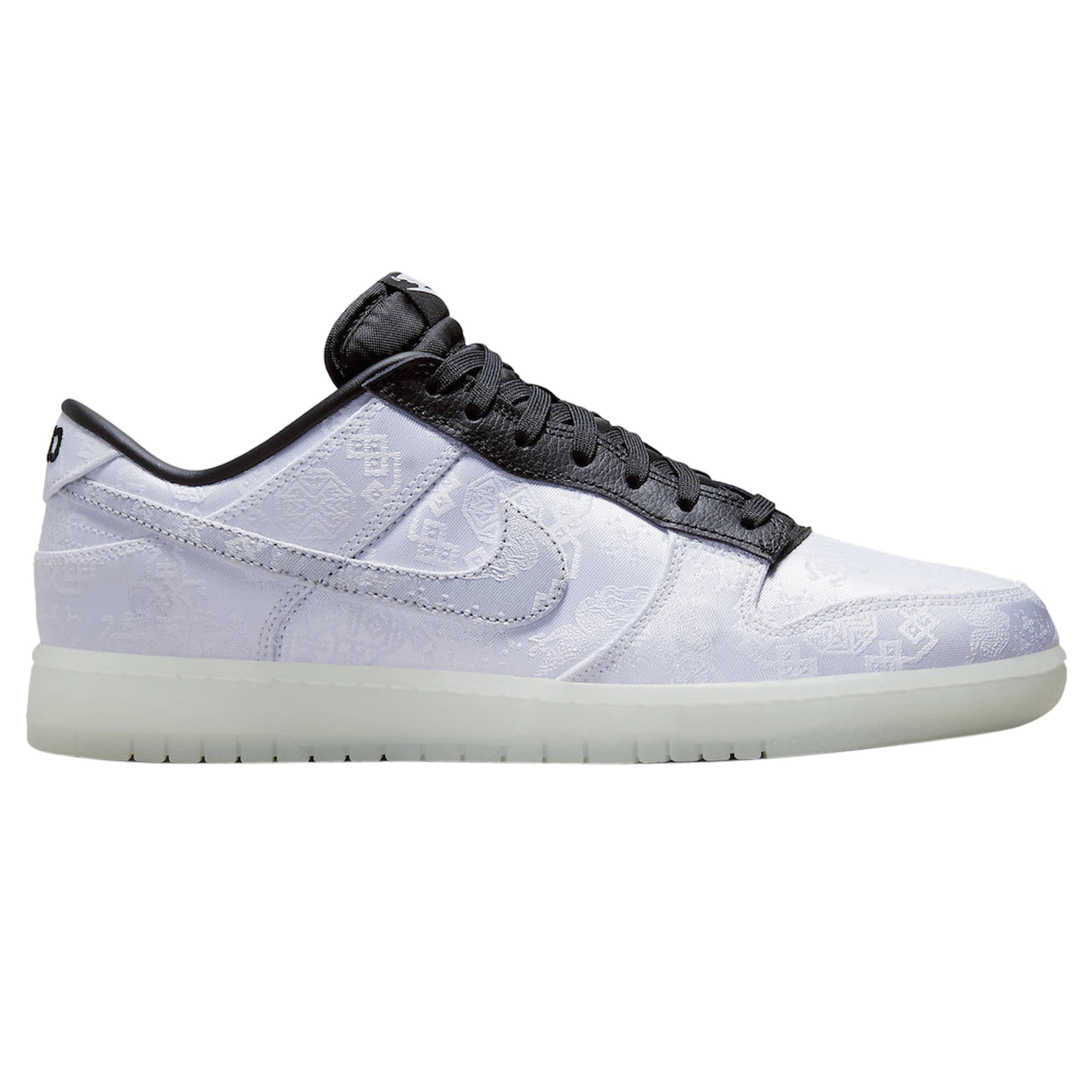 Nike x Fragment x Clot Dunk Low Silk White Sneakers (FN0315-110) - Men's Basketball Shoes for Streetwear & Casual Outfits