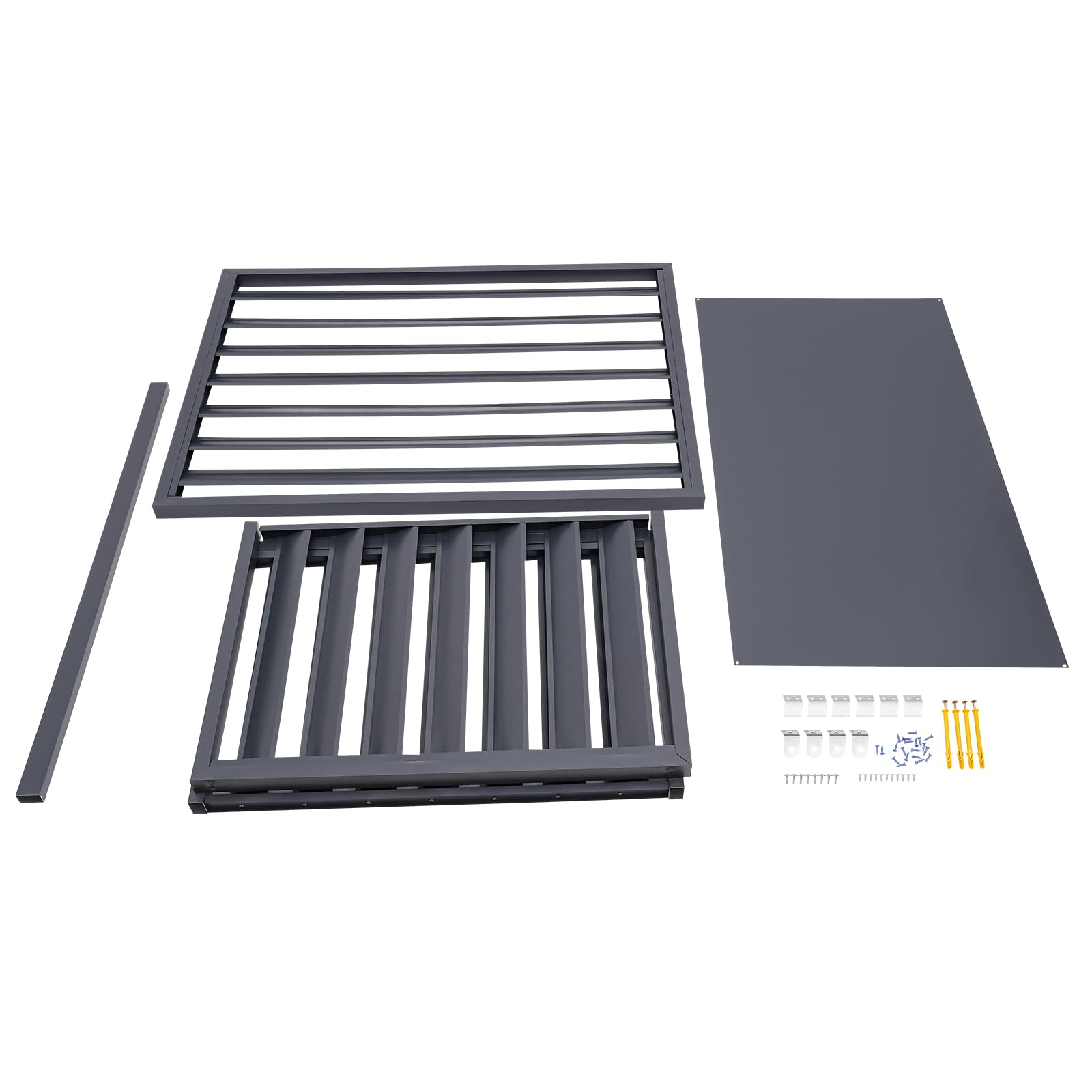 Freestanding 4-Panel Privacy Screen Fence 43.31
