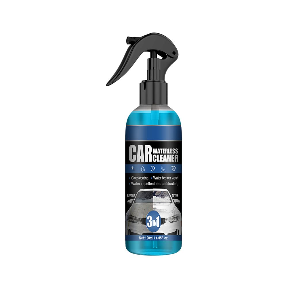 3 in 1 Car Ceramic Coating Spray - 120ML Detail Ceramic Wax Polish & Paint Sealant for Ultimate Car Protection, Ideal for Car Paint Repair & Maintenance at Home or Professional Detailing