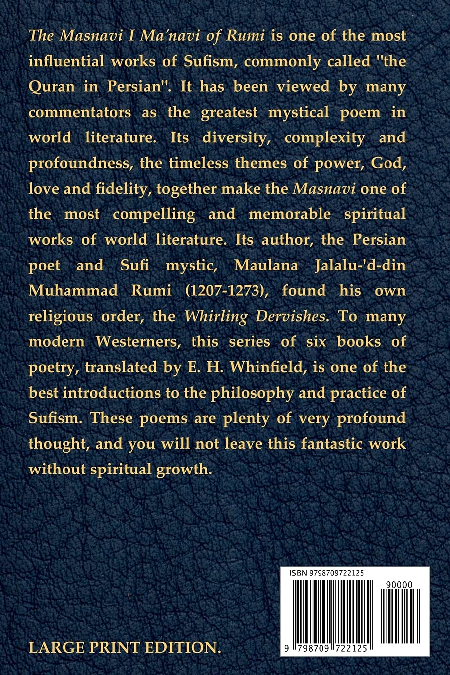 The Masnavi I Ma'navi of Rumi: Complete 6 Books Collection - Spiritual Poetry & Sufi Wisdom for Meditation, Study & Gift Giving
