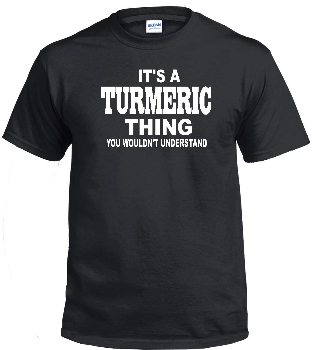 STUFF WITH ATTITUDE Turmeric Black Graphic T-Shirt for Men & Women | Funny Sarcastic Tee for Casual Wear, Gifts & Street Fashion