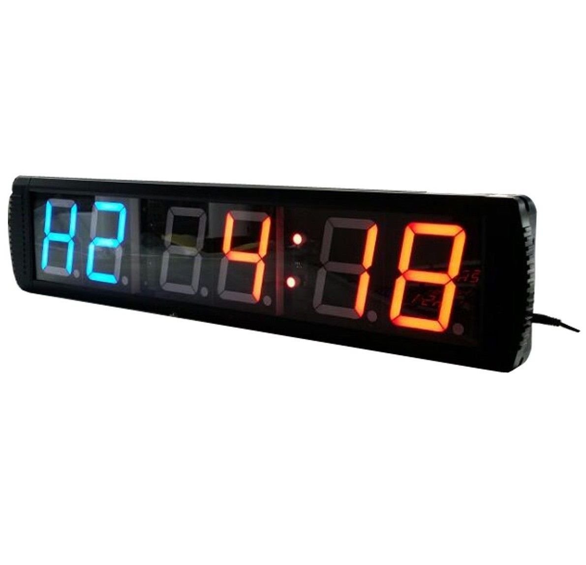 AZOOU 4-inch High LED Interval Timer - Programmable Gym Wall Clock with Countdown & Stopwatch | Perfect for CrossFit, HIIT, Boxing, Home & Commercial Fitness Studios