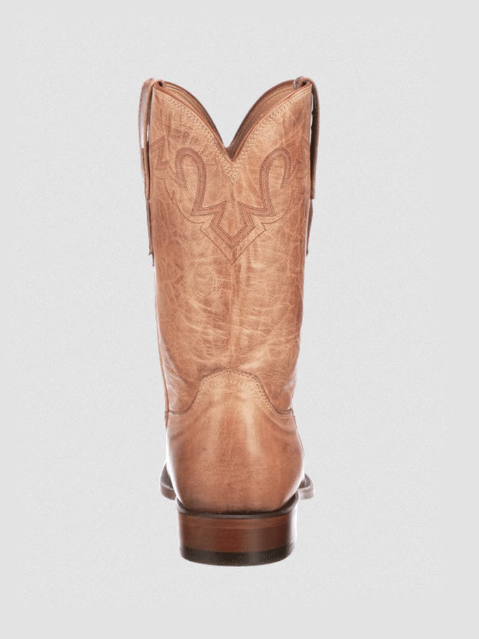 Lucchese CL6506.C2 Men's Sunset Roper Tan Cowboy Boots - Premium Leather Western Boots for Riding, Country Style & Casual Wear
