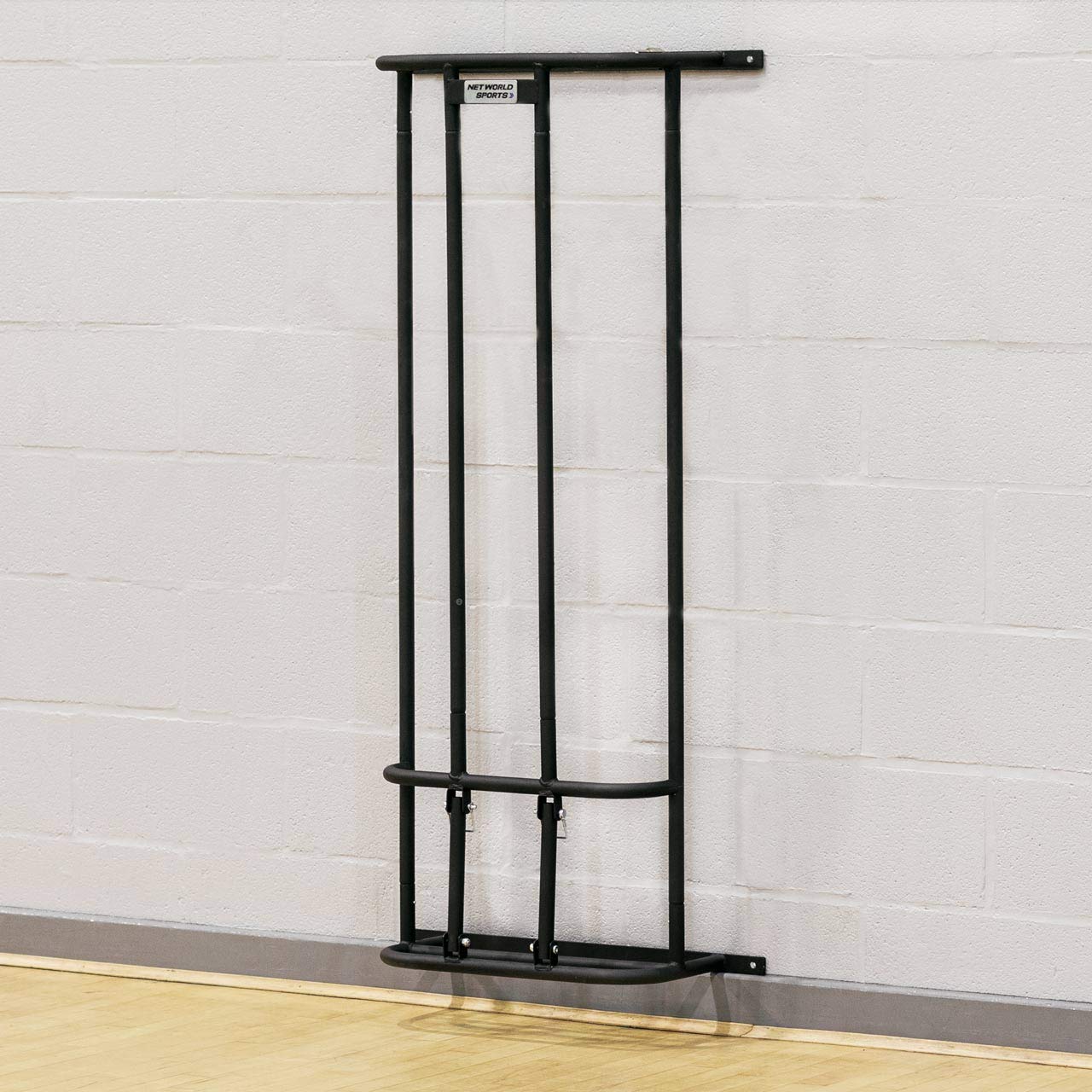 FORZA Wall Mounted Sports Ball Holder - Vertical Basketball & Soccer Ball Storage Rack for Garage (6 Ball Capacity) - Perfect for Organizing Sports Equipment in Home Gym, Playroom or Garage
